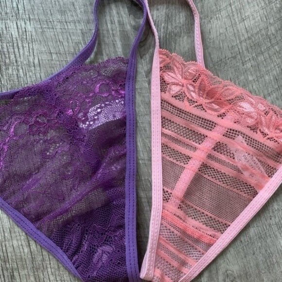 NEW Women’s 5 Pairs Lace G-String Thong Set XS/S - Picture 2 of 3